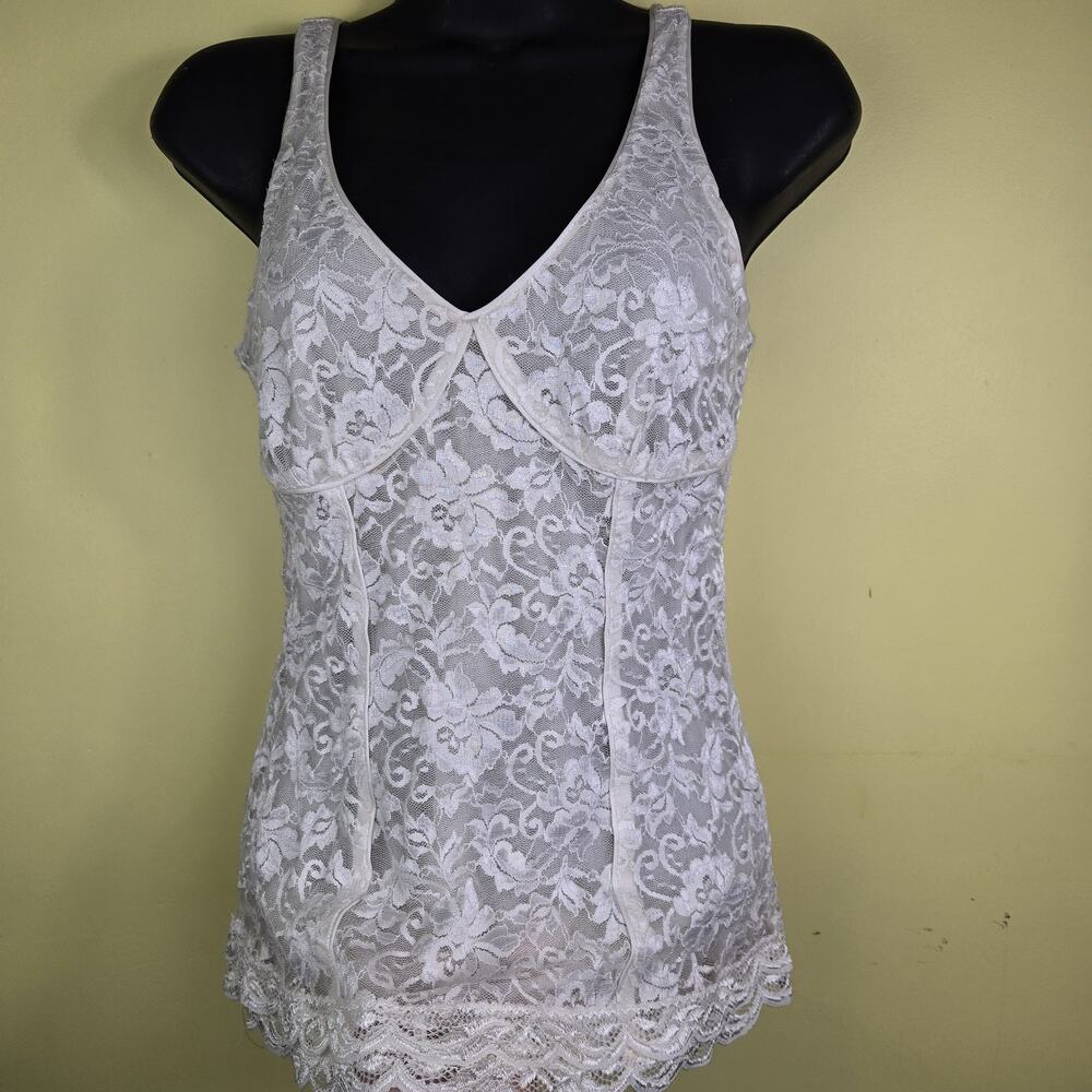 y2k express tank top size‎ Small lace coquette babydoll